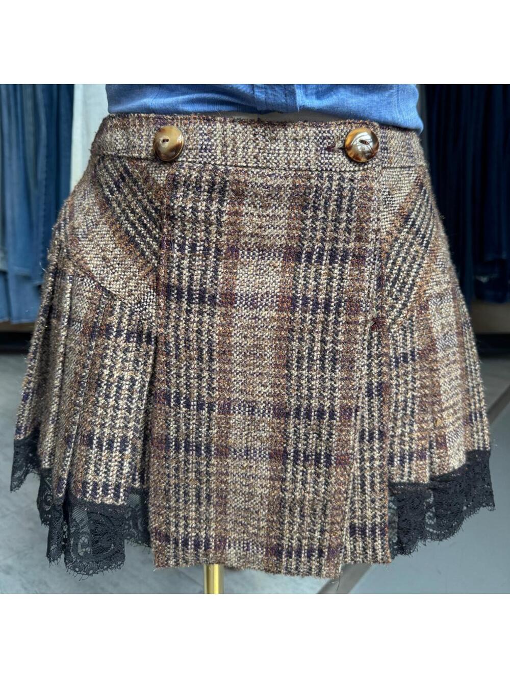 Dolce & Gabbana Women's Brown and Multi Skirt